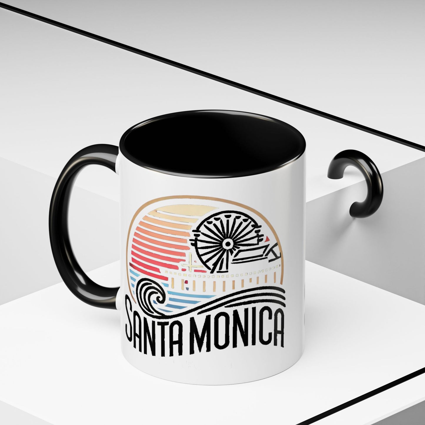 Vibrant Santa Monica Accent Coffee Mug