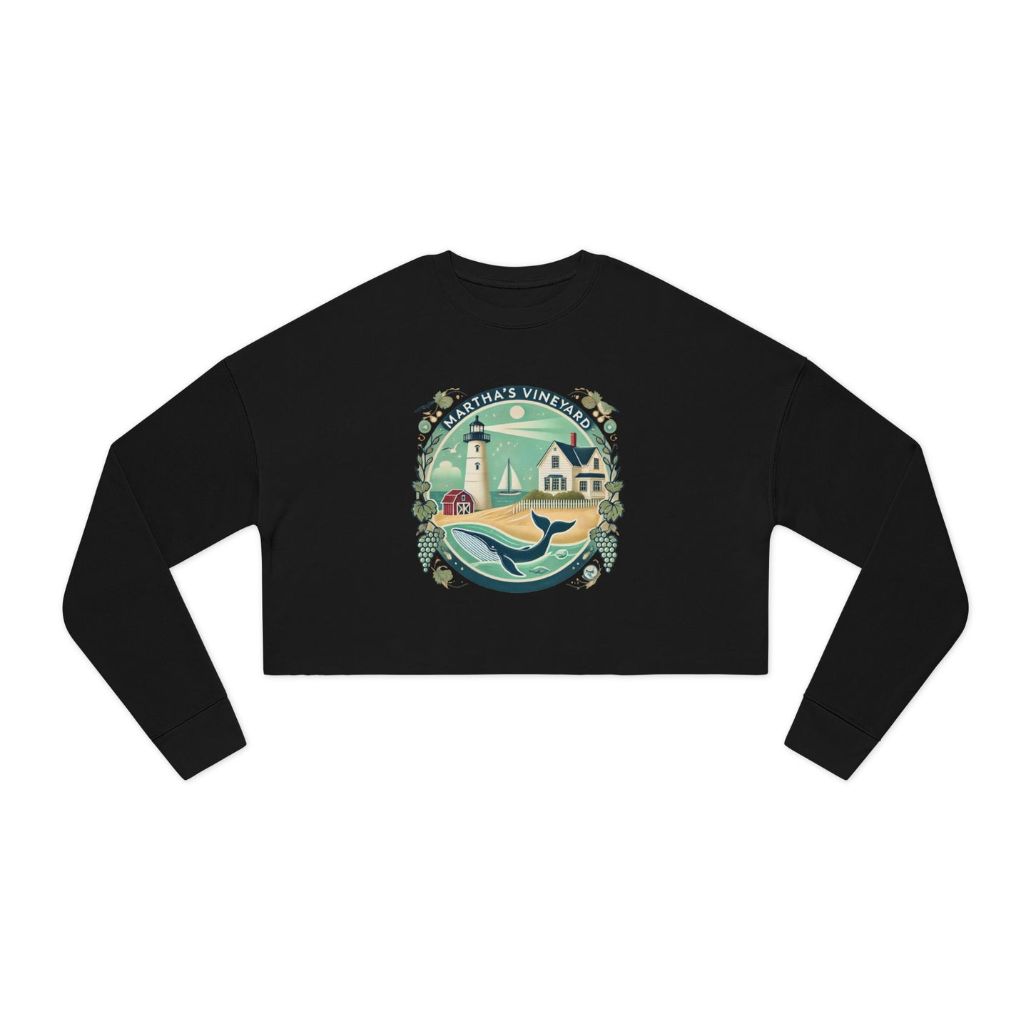 Vintage Martha's Vineyard Women's Cropped Sweatshirt