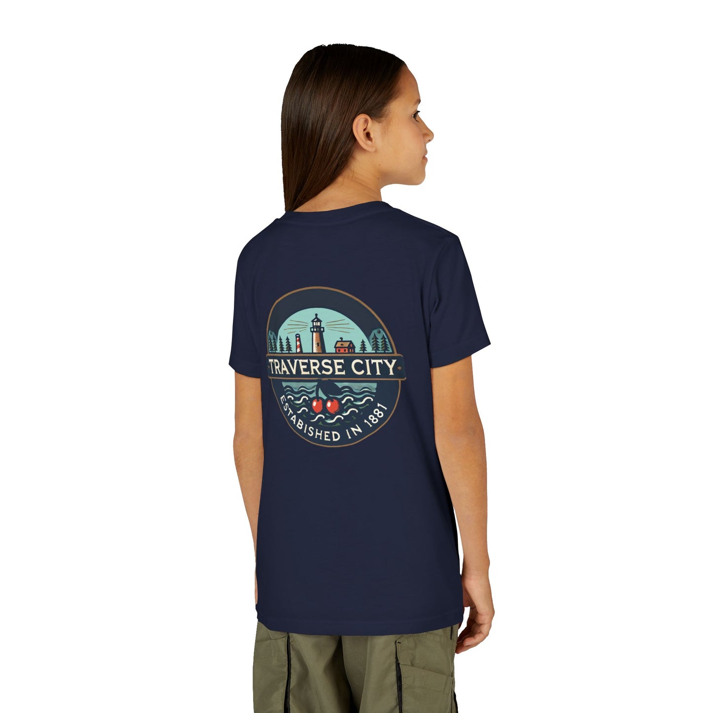 Vintage Traverse City Unisex Youth Short Sleeve Tee