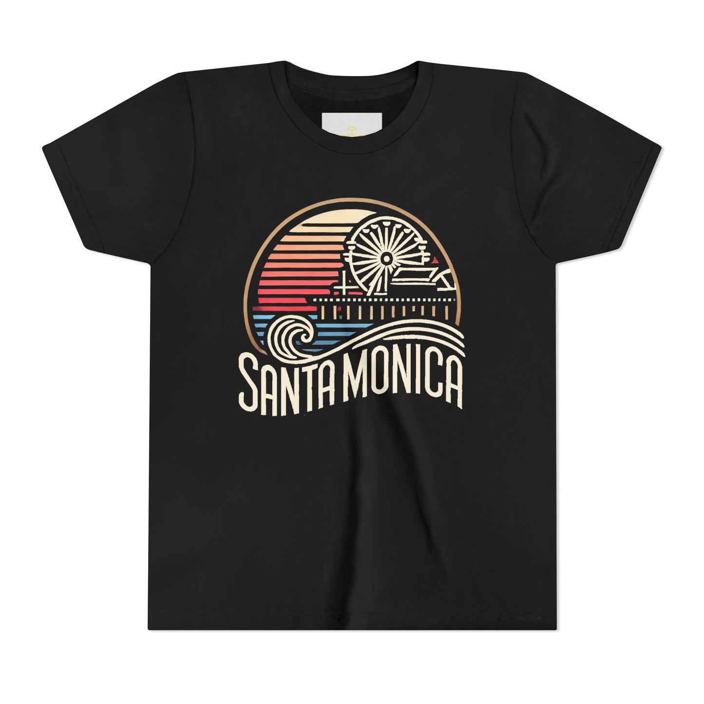 Vibrant Santa Monica Youth Short Sleeve Tee