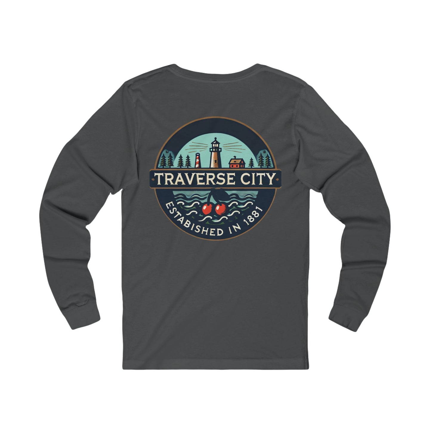 Vintage Traverse City Unisex Jersey Long Sleeve Tee