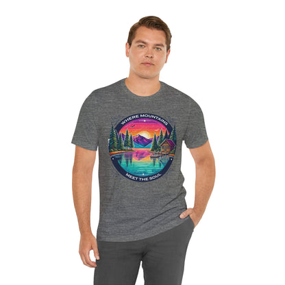 Where Mountains Meet the Soul Short Sleeve Tee