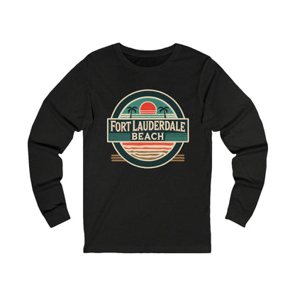 Vintage Fort Lauderdale Unisex Jersey Long Sleeve Tee