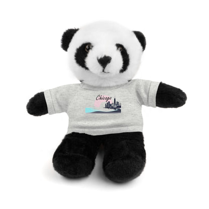Elegant Chicago Skyline Stuffed Animals with Tee