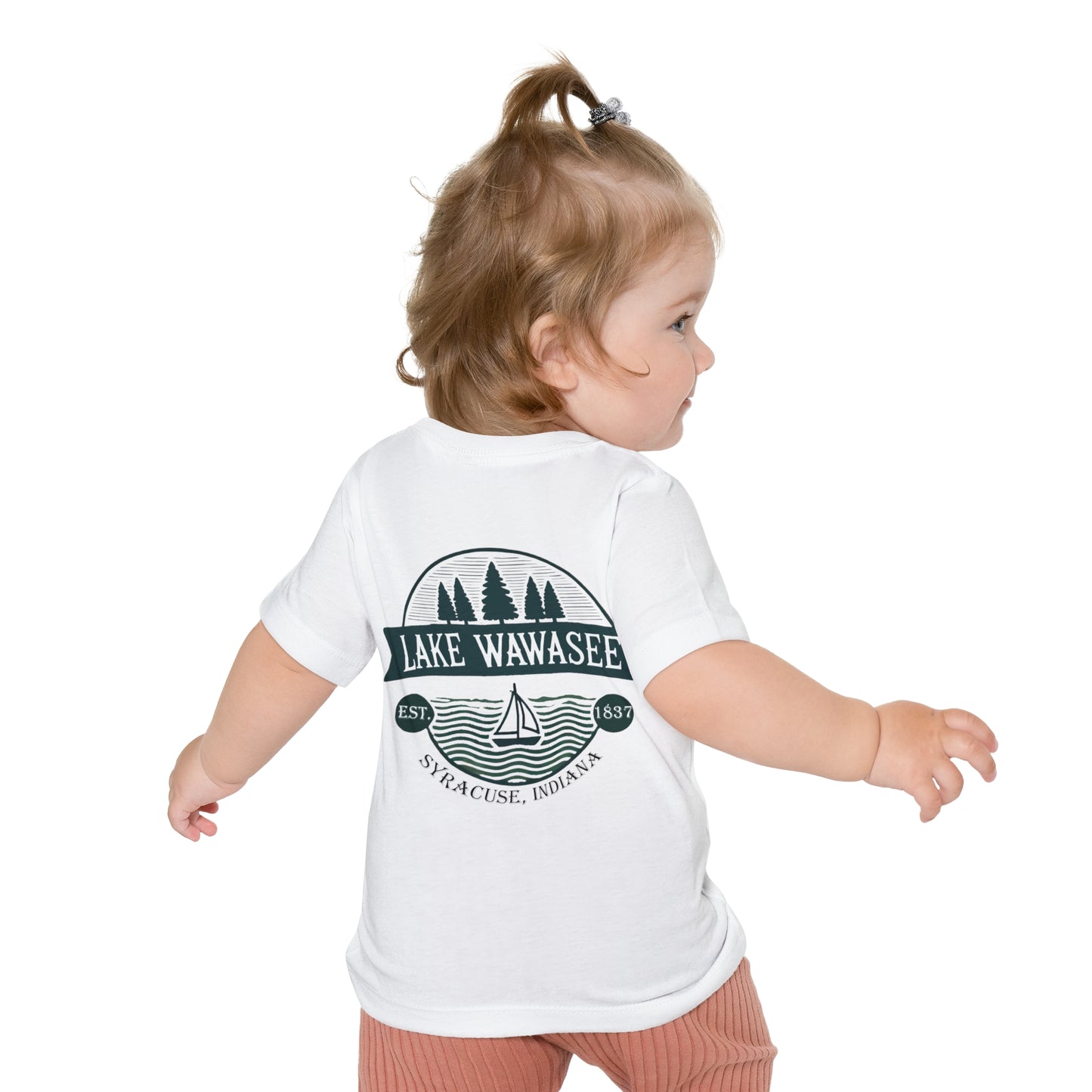 Vintage Lake Wawasee Unisex Baby Short Sleeve T-Shirt
