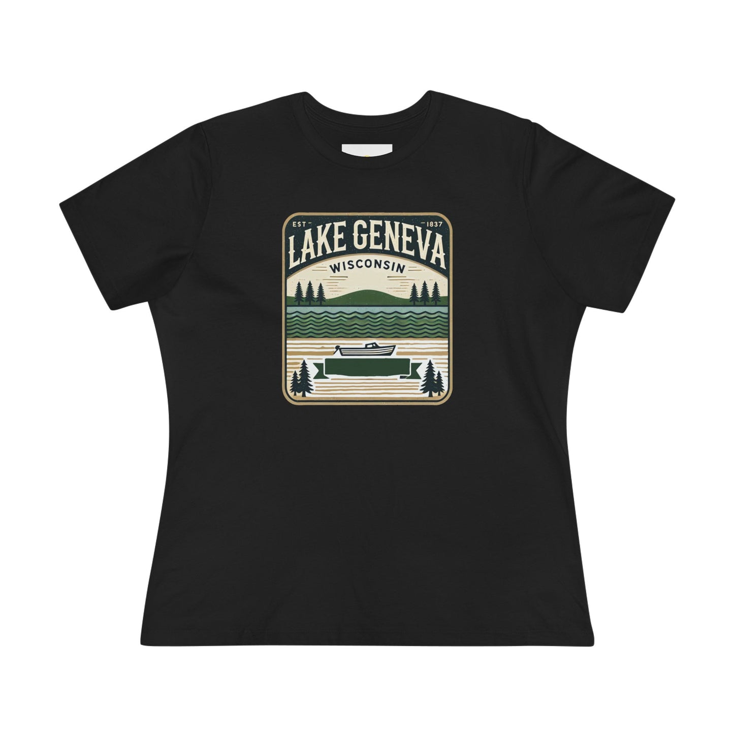 Vintage Lake Geneva Women's Cotton Tee