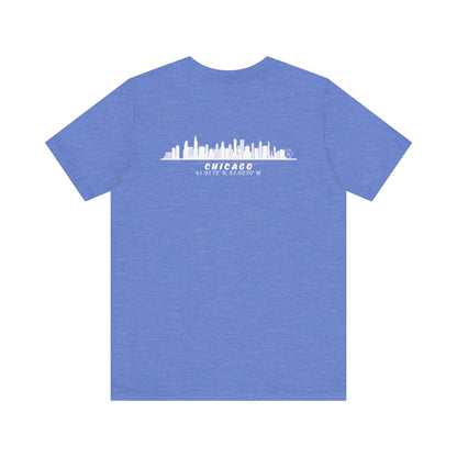 Latitudes Chicago Skyline Unisex Jersey Short Sleeve Tee