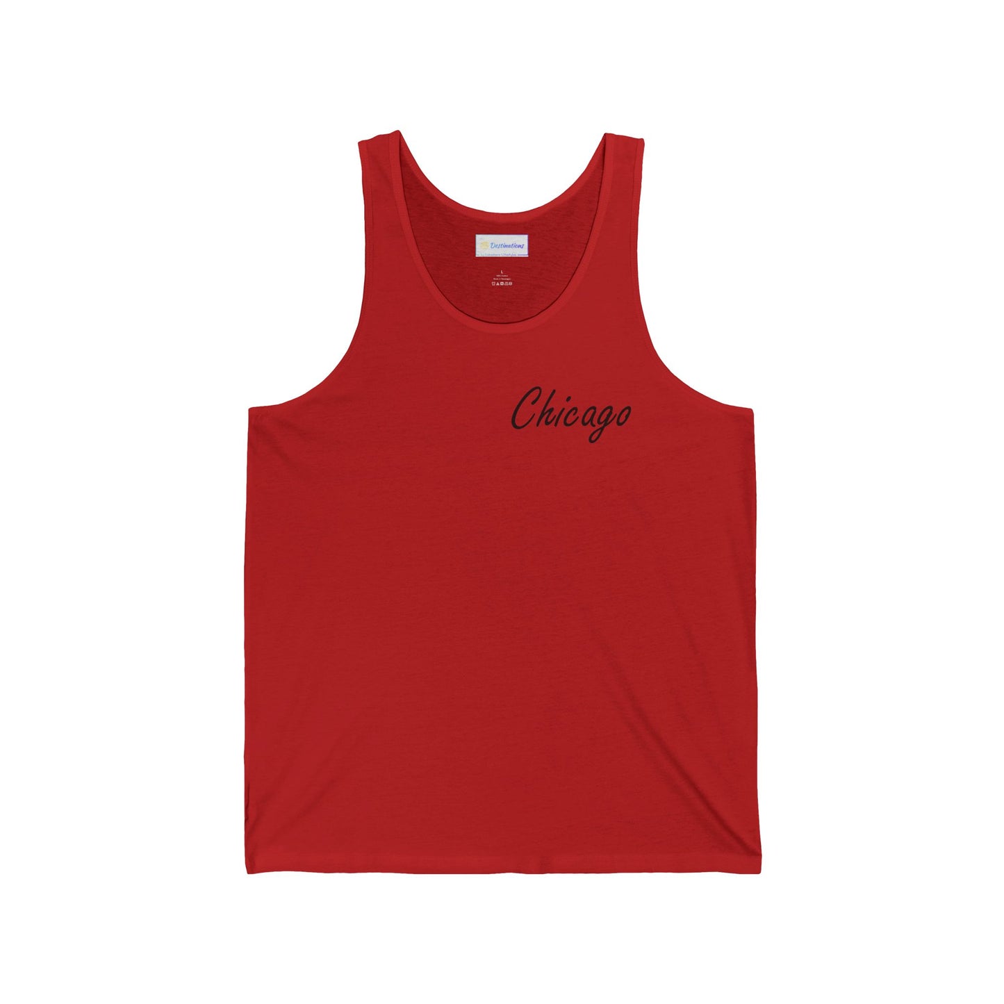 Elegant Chicago Skyline Unisex Jersey Tank