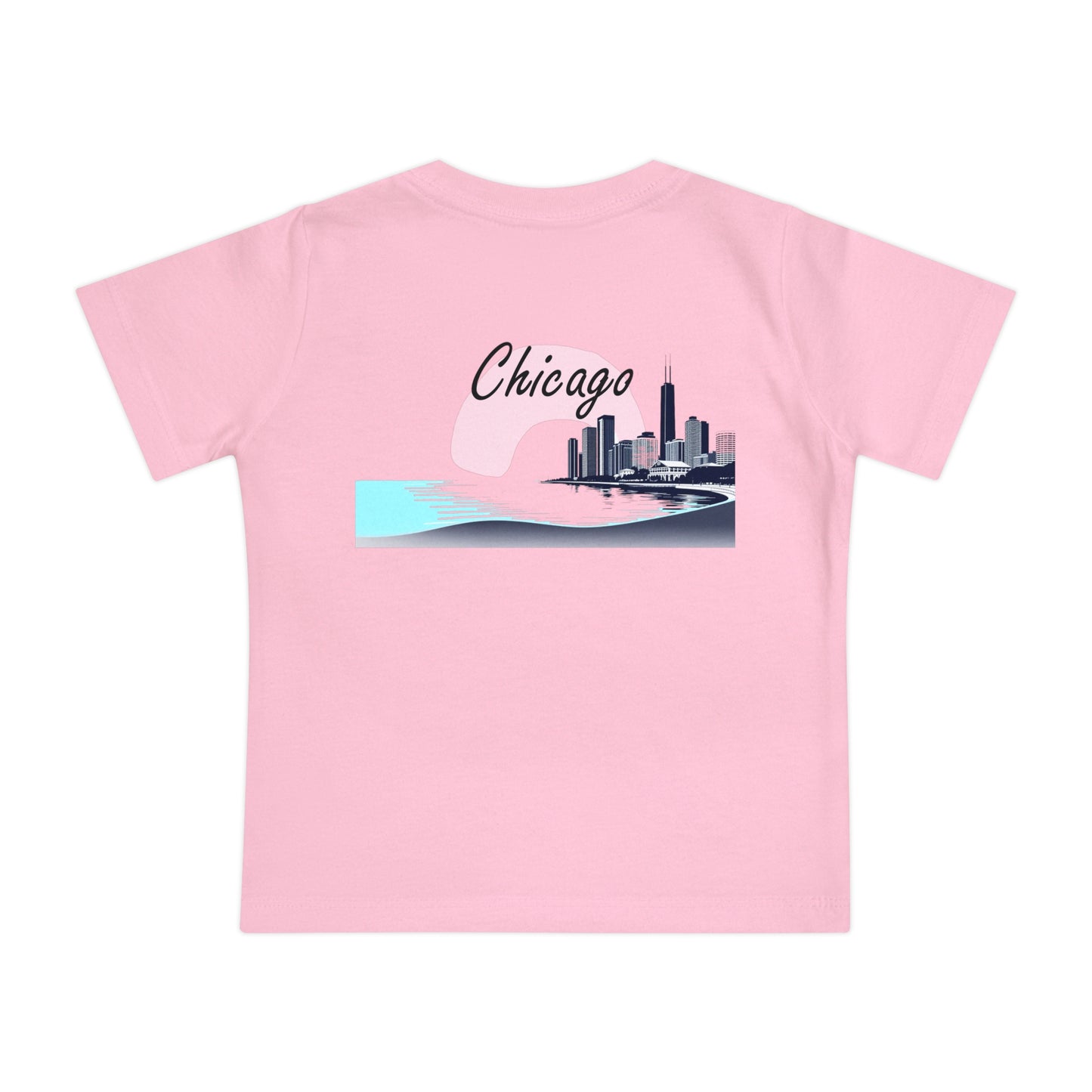 Elegant Chicago Skyline Unisex Baby Short Sleeve T-Shirt