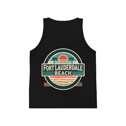 Vintage Fort Lauderdale Unisex Kids Jersey Tank Top