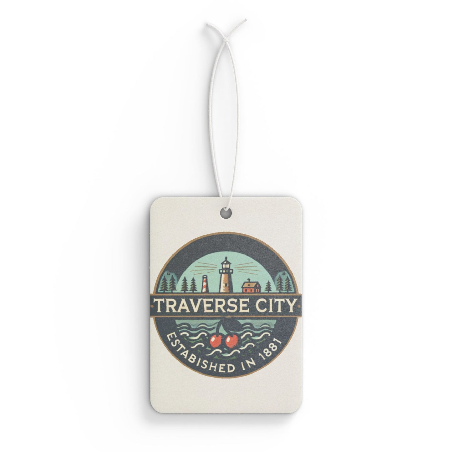 Vintage Traverse City Car Air Freshener