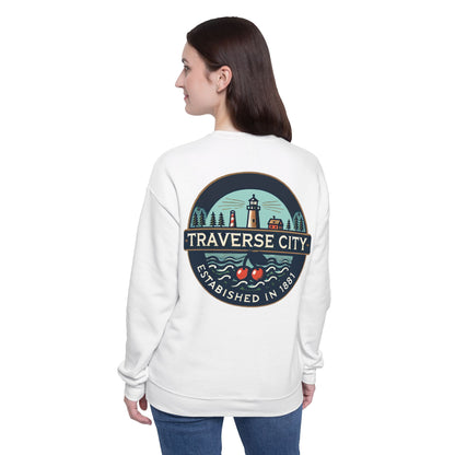 Vintage Traverse City Unisex Drop Shoulder Sweatshirt
