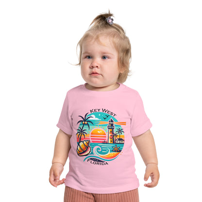 Vibrant Key West Baby Short Sleeve T-Shirt