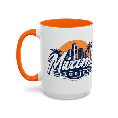 Retro Miami Accent Coffee Mug