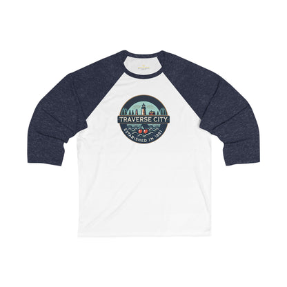 Vintage Traverse City Men's 3/4 Sleeve Baseball Tee