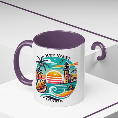 Vibrant Key West Accent Coffee Mug