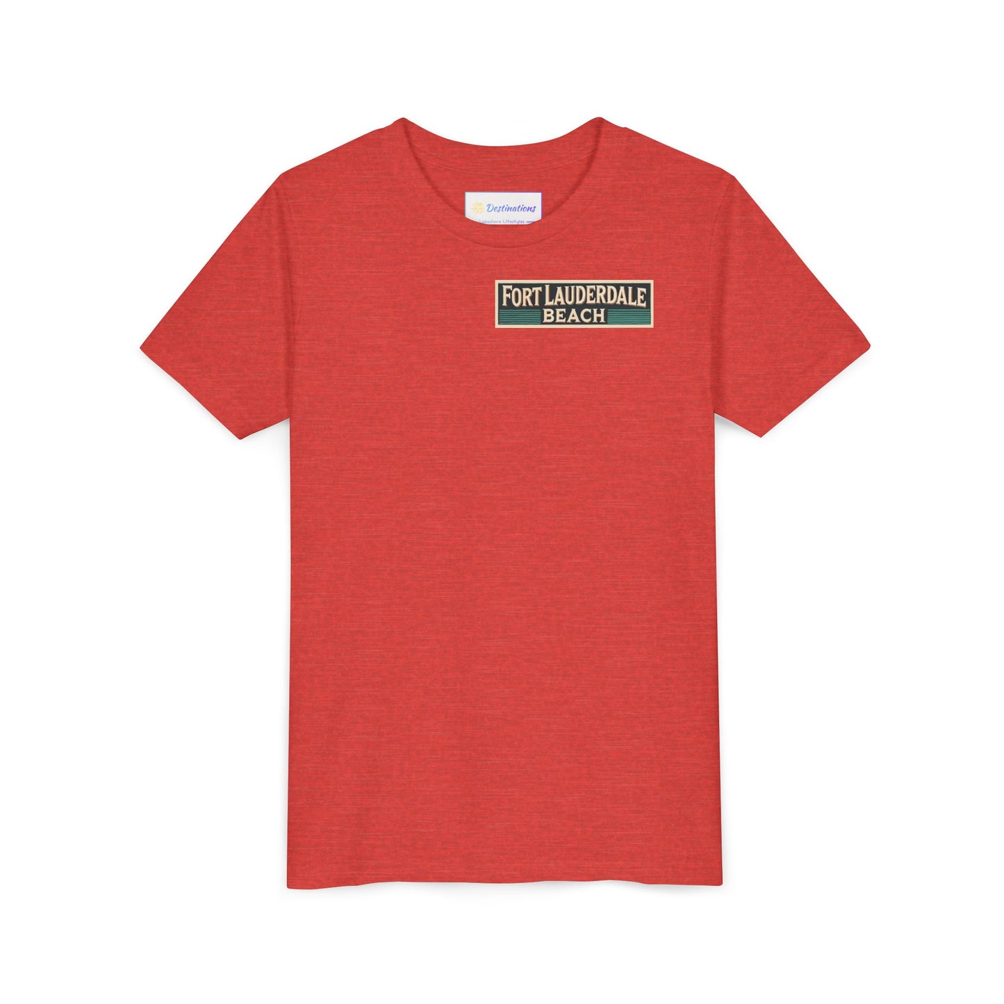 Vintage Fort Lauderdale Unisex Youth Short Sleeve Tee