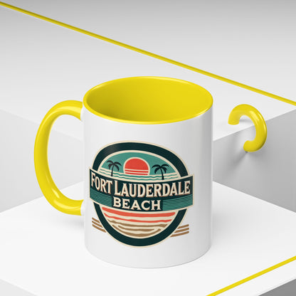 Vintage Fort Lauderdale Accent Coffee Mug