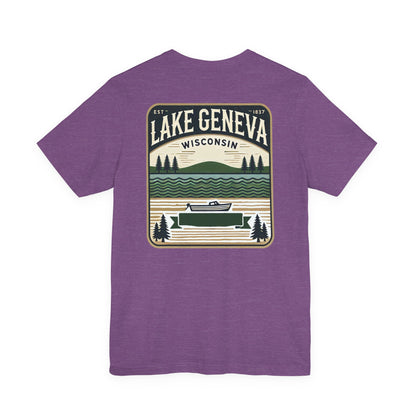 Vintage Lake Geneva Unisex Jersey Short Sleeve Tee