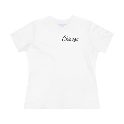 Elegant Chicago Skyline Women's Cotton Tee
