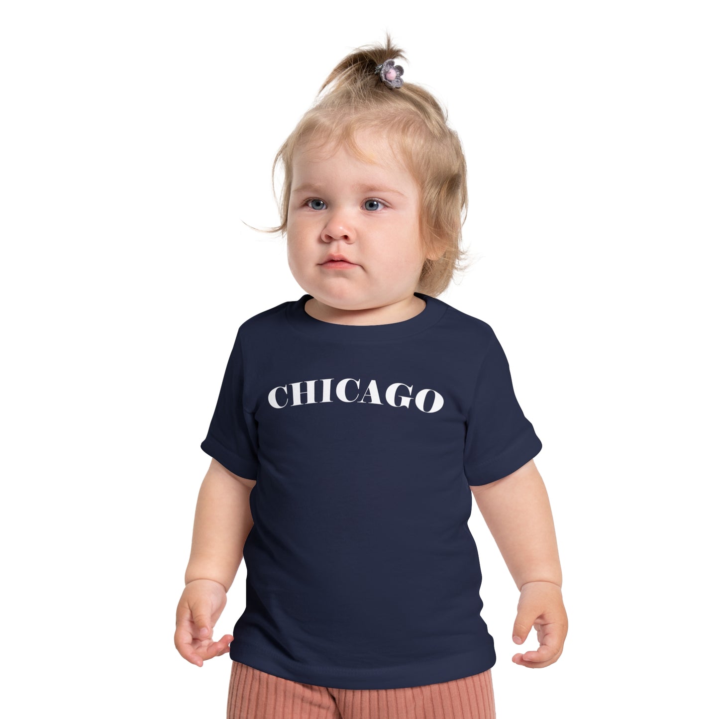 Mystery Noir Chicago Skyline Sunset Unisex Baby Short Sleeve T-Shirt