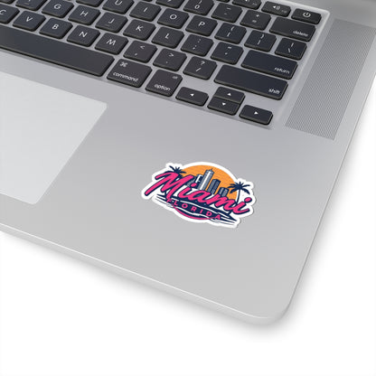 Retro Miami Kiss-Cut Sticker