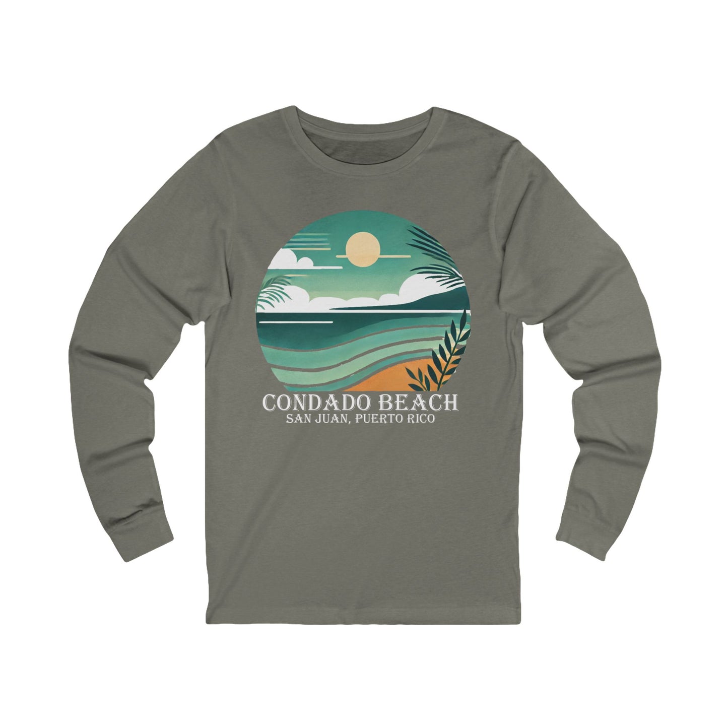 Coastal Vibes Condado Beach Unisex Jersey Long Sleeve Tee