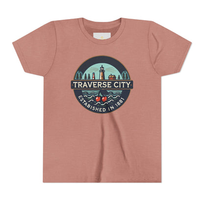 Vintage Traverse City Unisex Youth Short Sleeve Tee