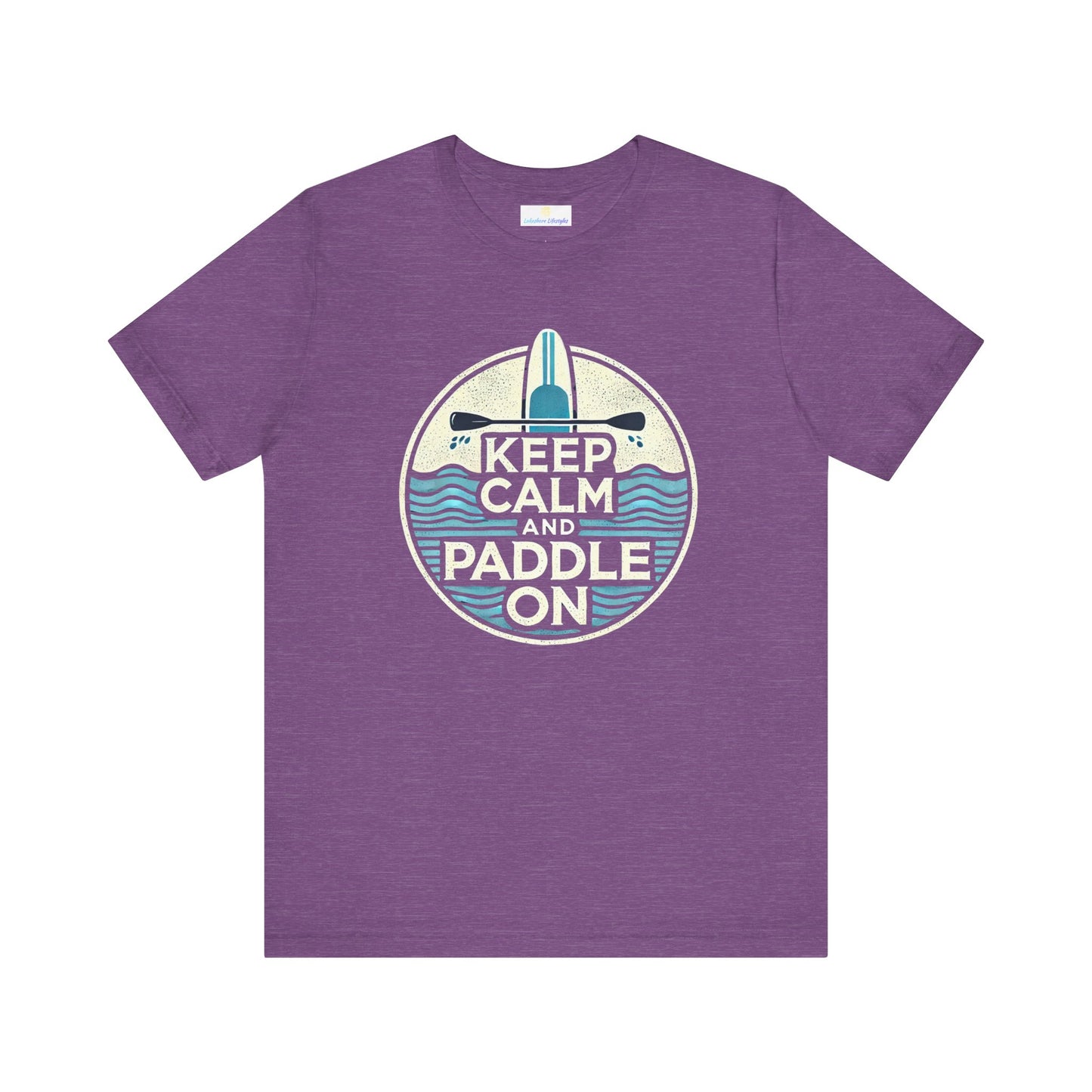 Keep Calm and Paddle On Jersey Short Sleeve Tee