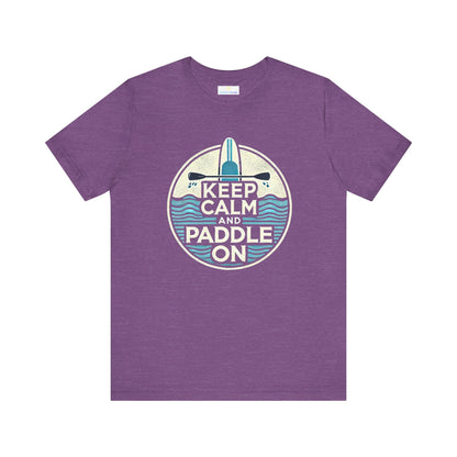 Keep Calm and Paddle On Jersey Short Sleeve Tee