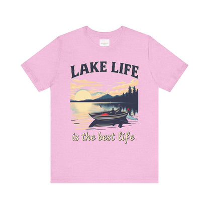 Lake Life is the Best Life Unisex Jersey Short Sleeve Tee