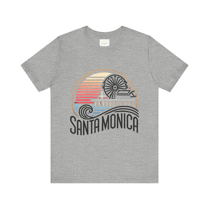 Vibrant Santa Monica Unisex Jersey Short Sleeve Tee