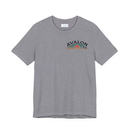 Retro Avalon Sunset Unisex Jersey Tee