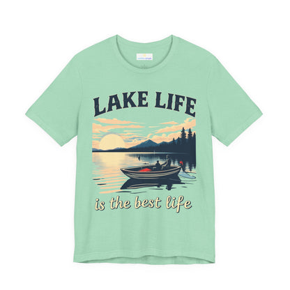Lake Life is the Best Life Unisex Jersey Short Sleeve Tee
