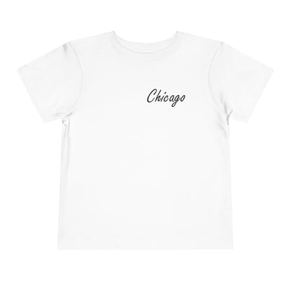 Elegant Chicago Skyline Unisex Toddler Short Sleeve Tee