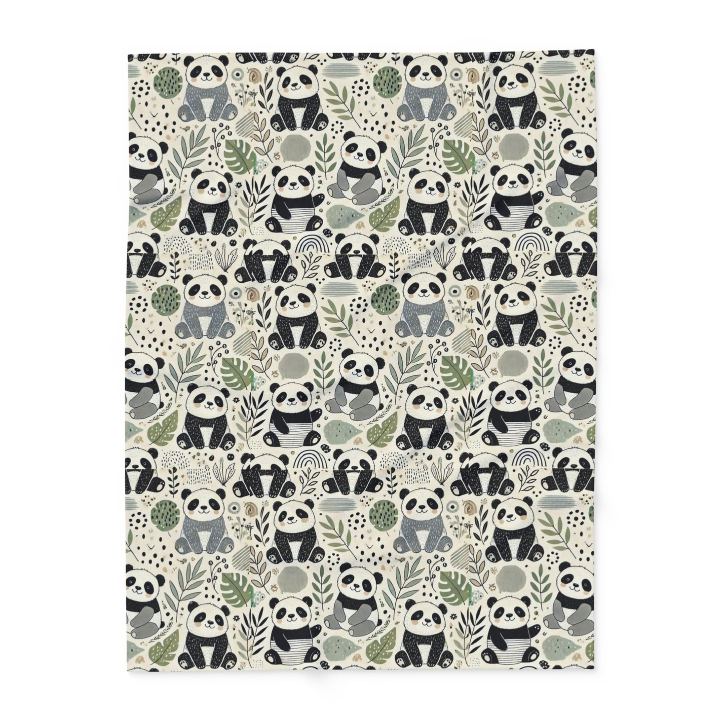 Happy Pandas Arctic Fleece Blanket