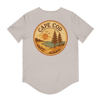 Rustic Cape Cod Men's Jersey Curved Hem Tee