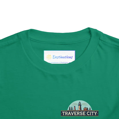 Vintage Traverse City Unisex Toddler Short Sleeve Tee