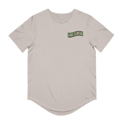 Retro Lake Geneva Men's Jersey Curved Hem Tee
