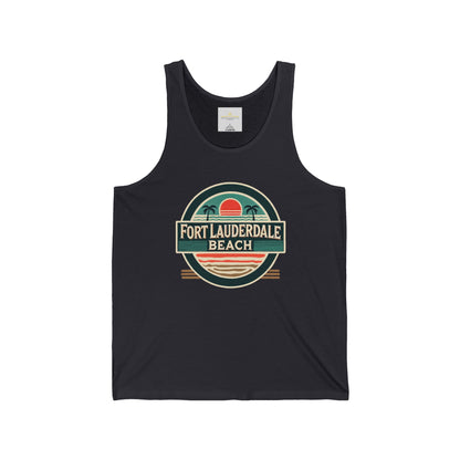 Vintage Fort Lauderdale Unisex Jersey Tank