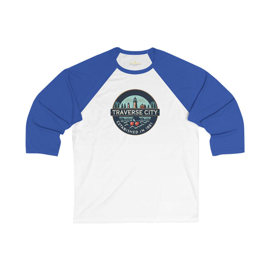 Vintage Traverse City Men's 3/4 Sleeve Baseball Tee