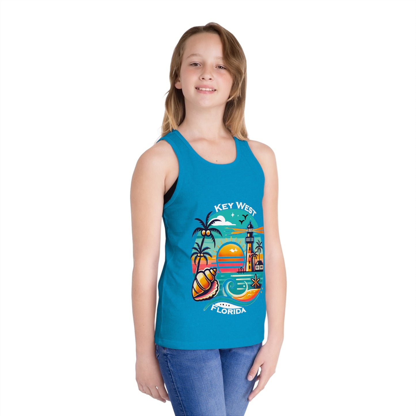 Vibrant Key West Kid's Jersey Tank Top