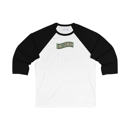 Retro Lake Geneva Men's 3/4 Sleeve Baseball Tee