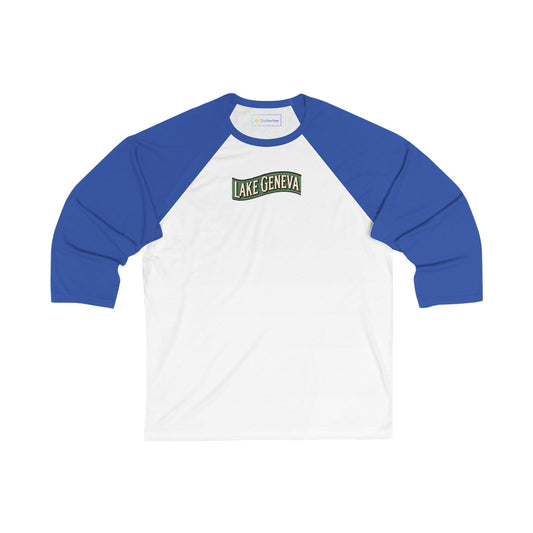 Retro Lake Geneva Men's 3/4 Sleeve Baseball Tee