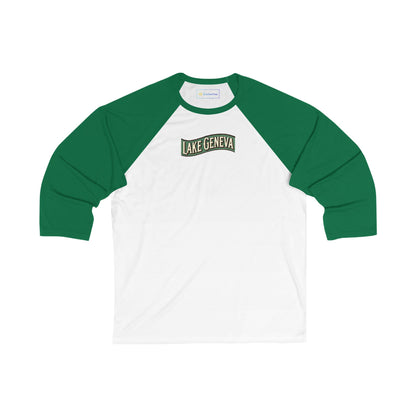 Retro Lake Geneva Men's 3/4 Sleeve Baseball Tee