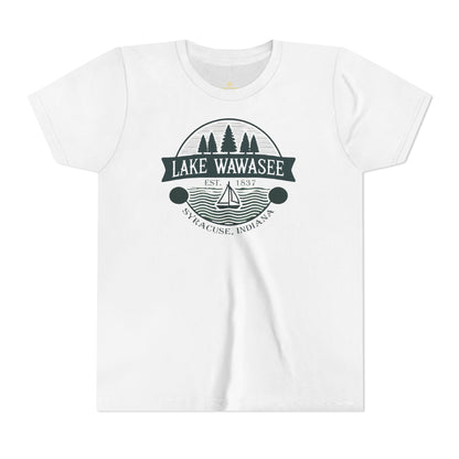 Vintage Lake Wawasee Unisex Youth Short Sleeve Tee