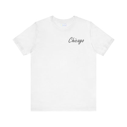 Elegant Chicago Skyline Unisex Jersey Short Sleeve Tee