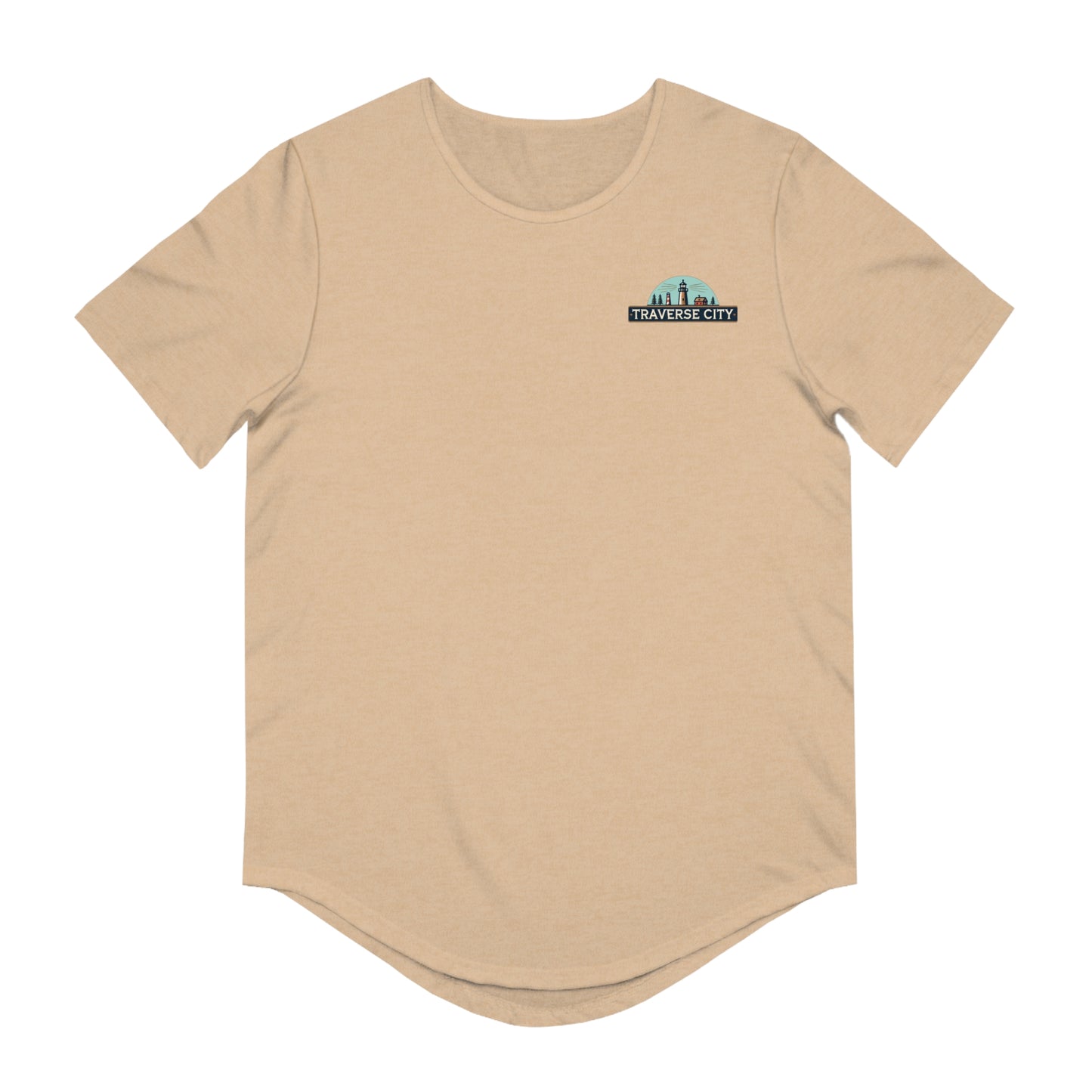 Vintage Traverse City Men's Jersey Curved Hem Tee