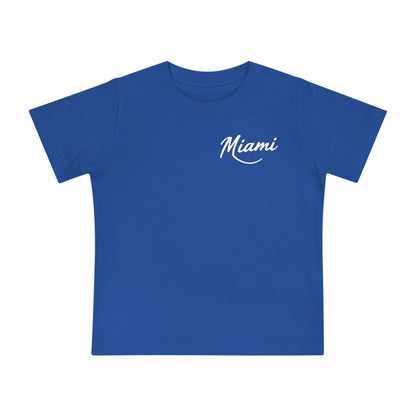 Retro Miami Unisex Baby Short Sleeve T-Shirt