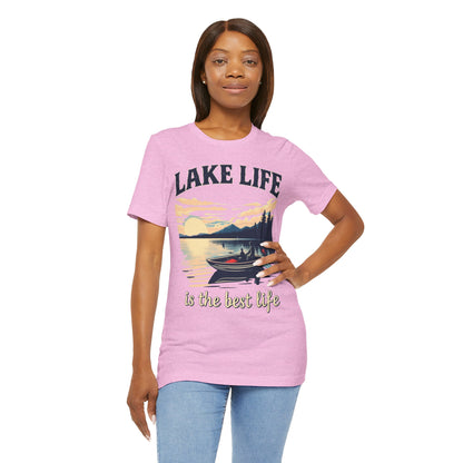 Lake Life is the Best Life Unisex Jersey Short Sleeve Tee